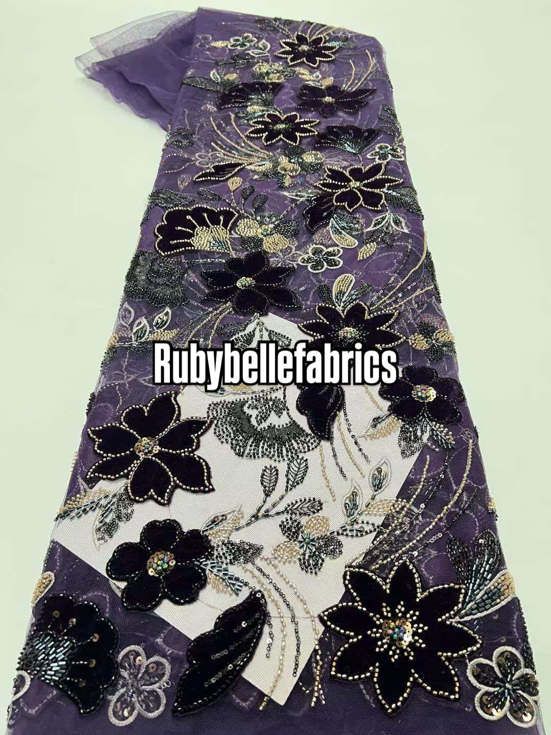 Fillie Sparkle Crystal Lace Fabric