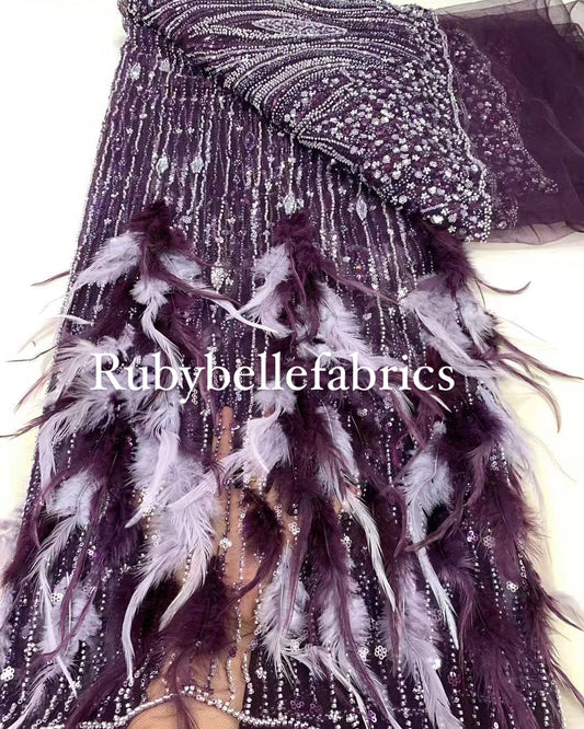 Monarch Feather Sequin Fabric