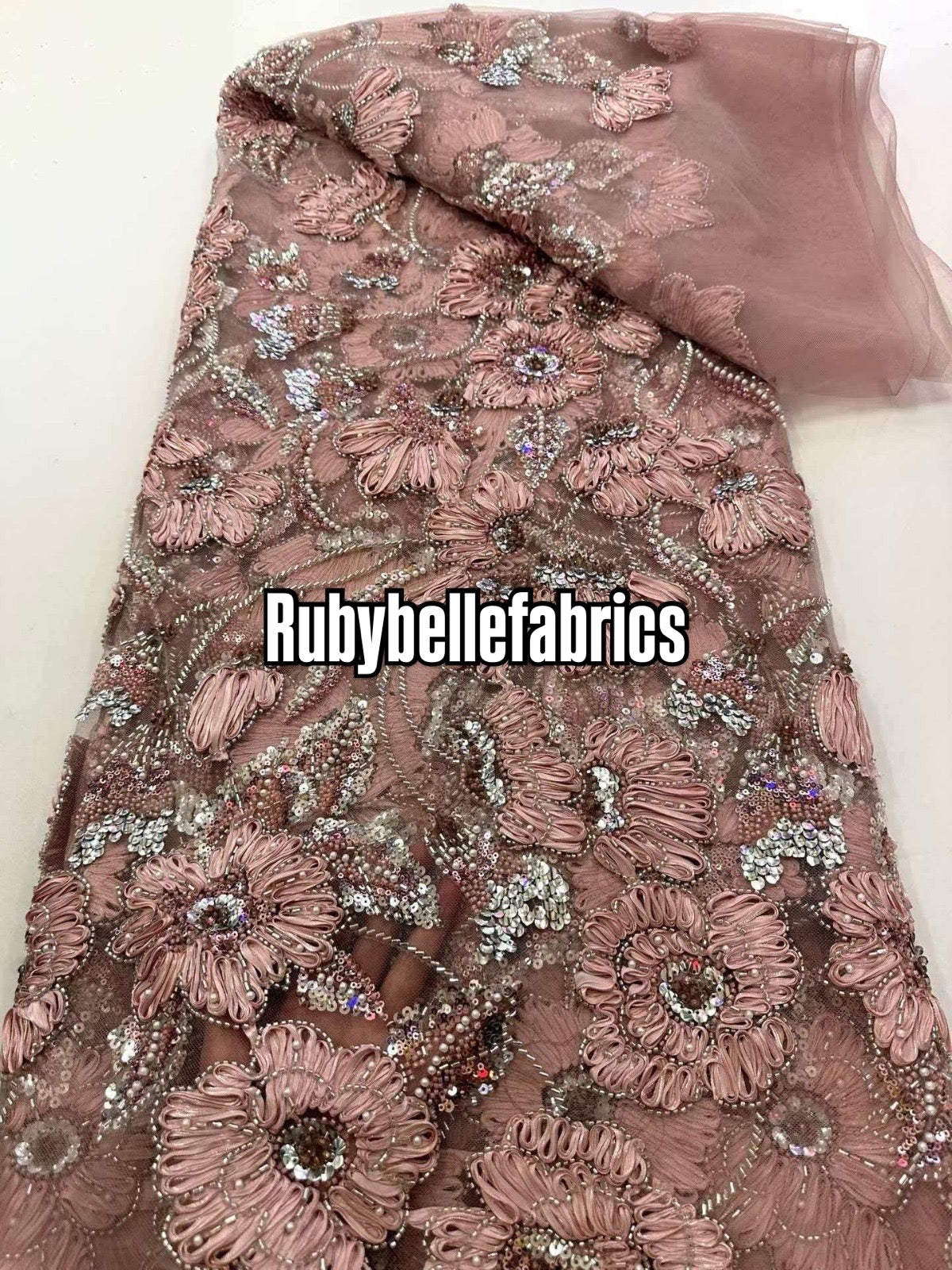 Enron Floral Petal Luxury Fabric