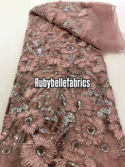 Enron Floral Petal Luxury Fabric