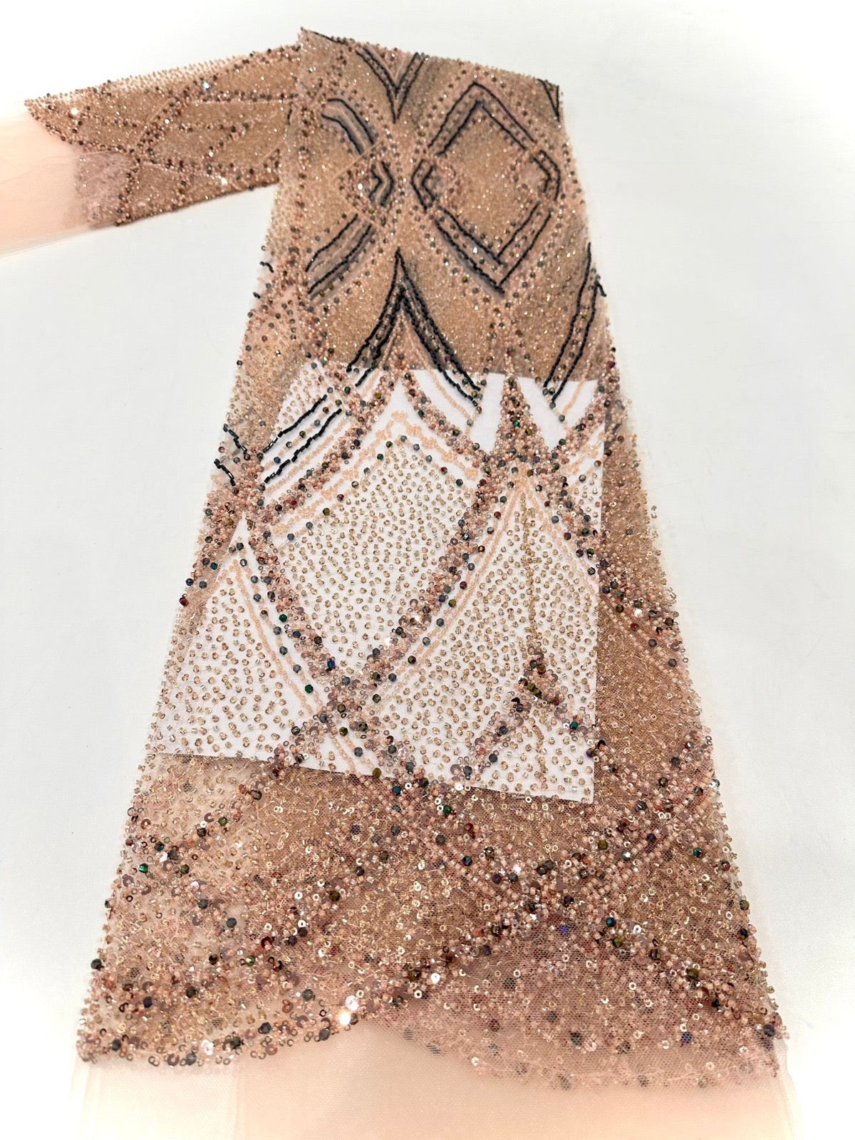 Vieonne High Quality Beaded Fabric