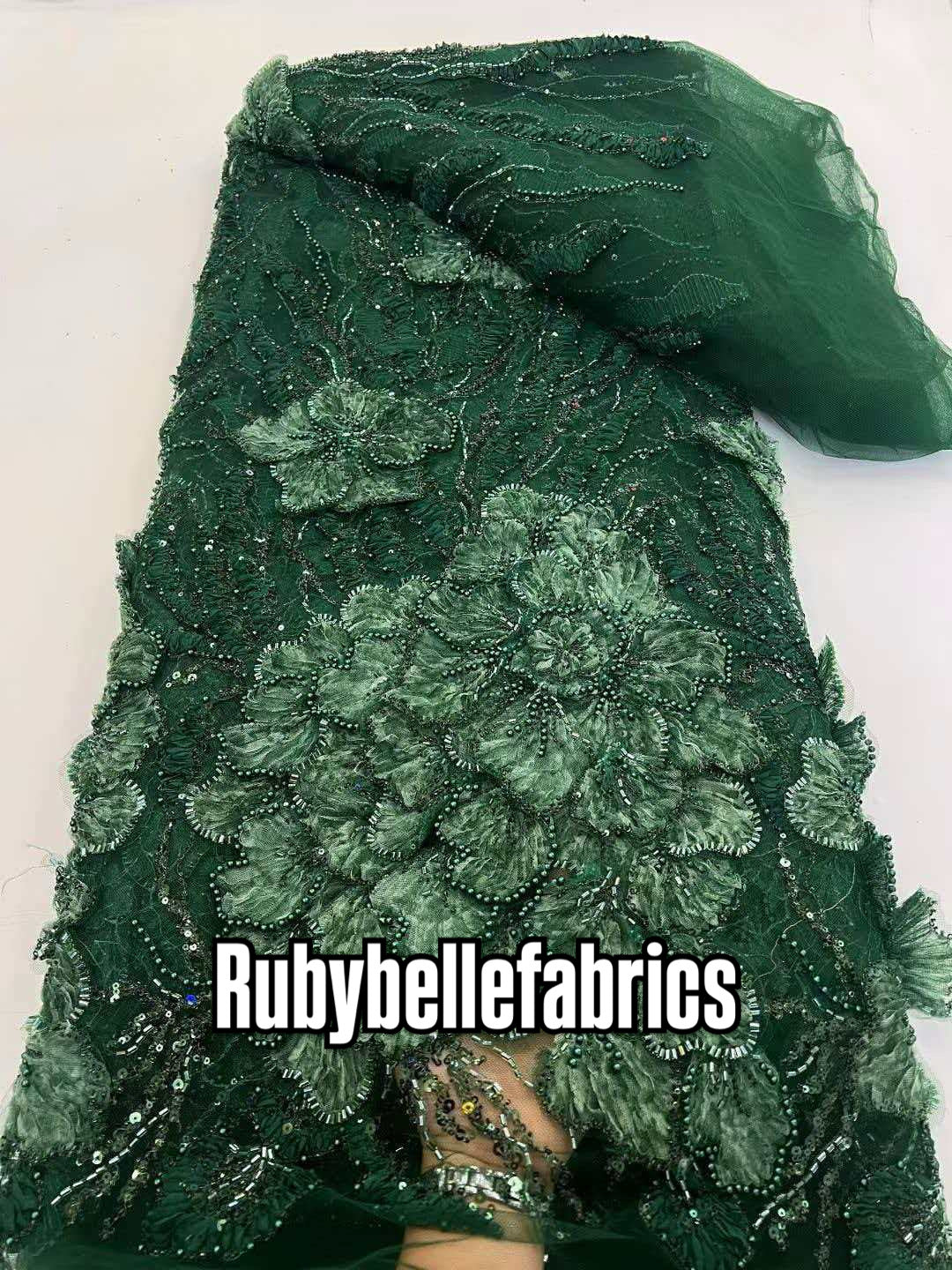 Sirelle Beaded Sequin Lace Fabric