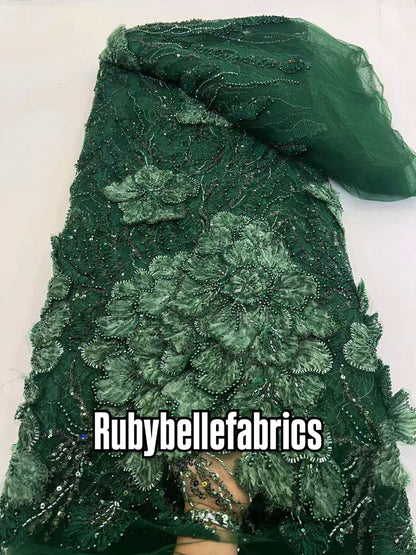 Sirelle Beaded Sequin Lace Fabric