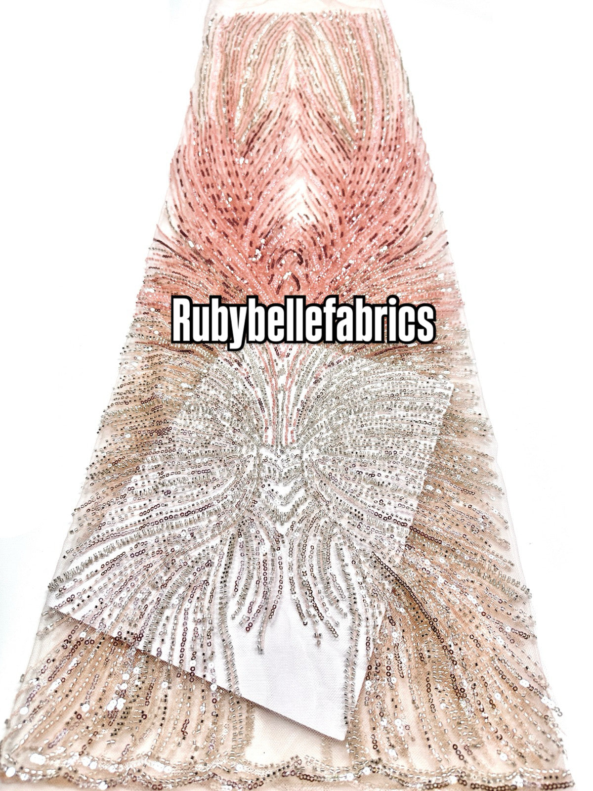 Gux Beaded Sequin Lace Fabric