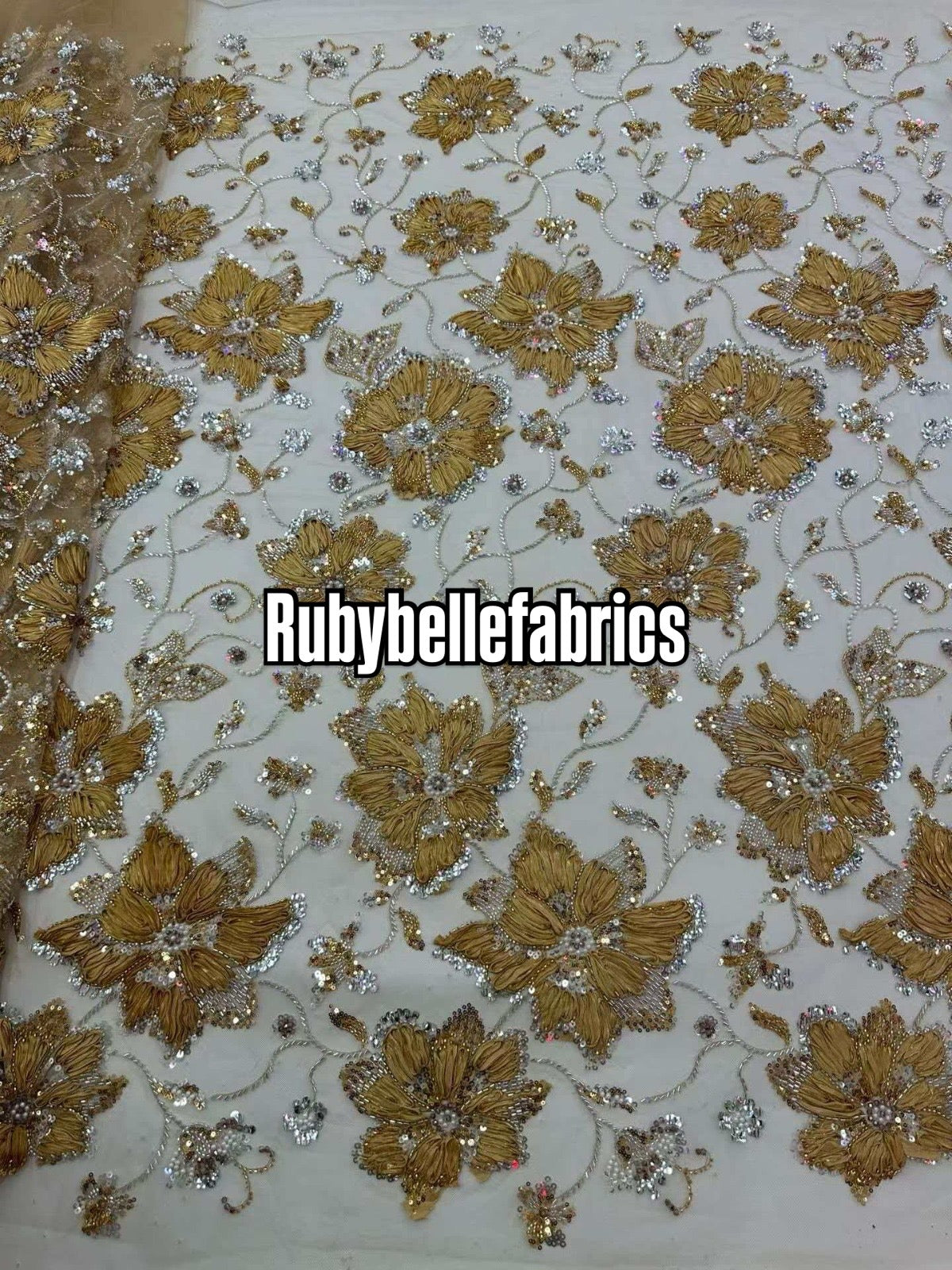 Enton Floral Petal Luxury Fabric