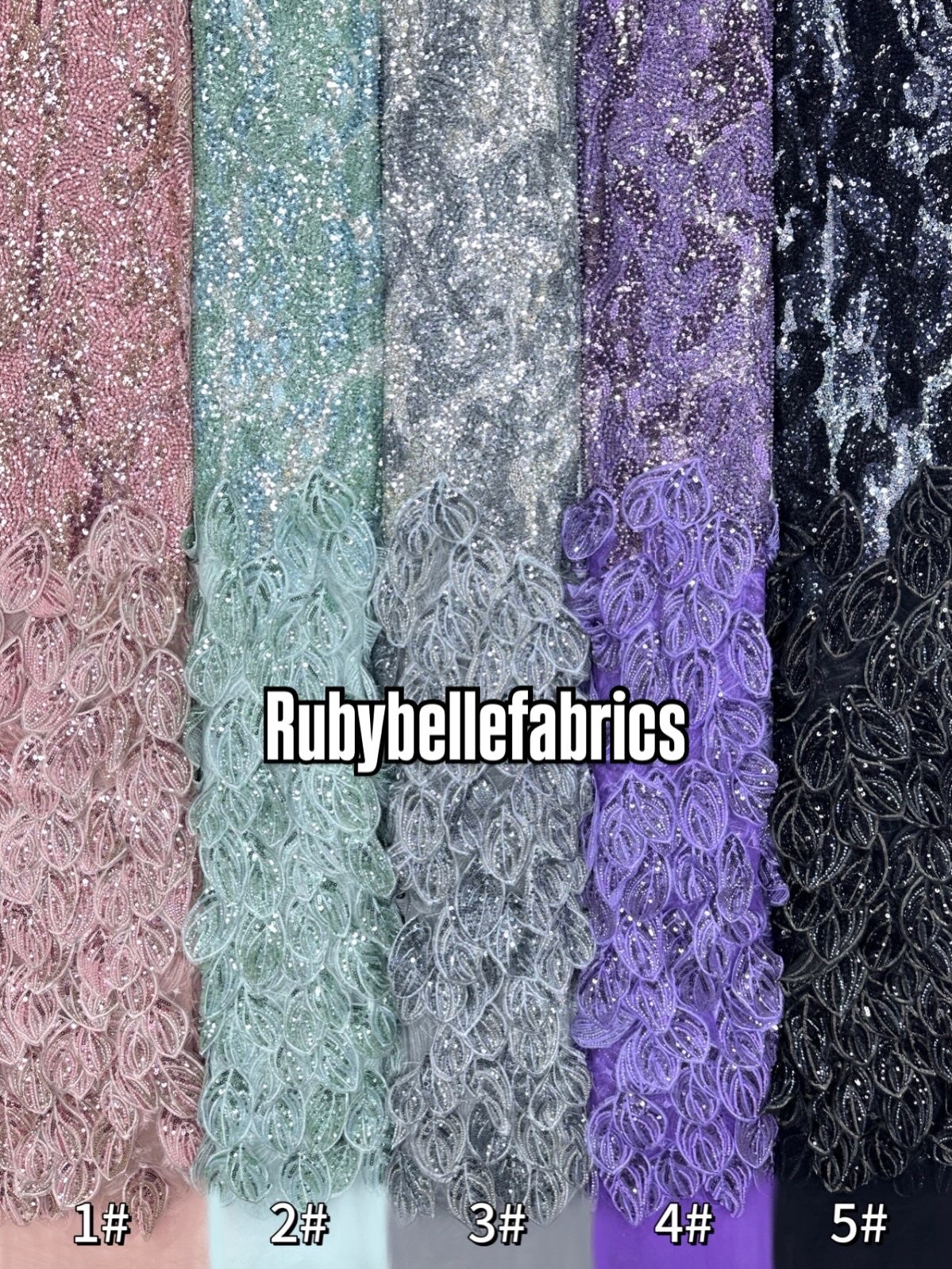 Quibb 3D Deluxe Luxury Beaded Fabric