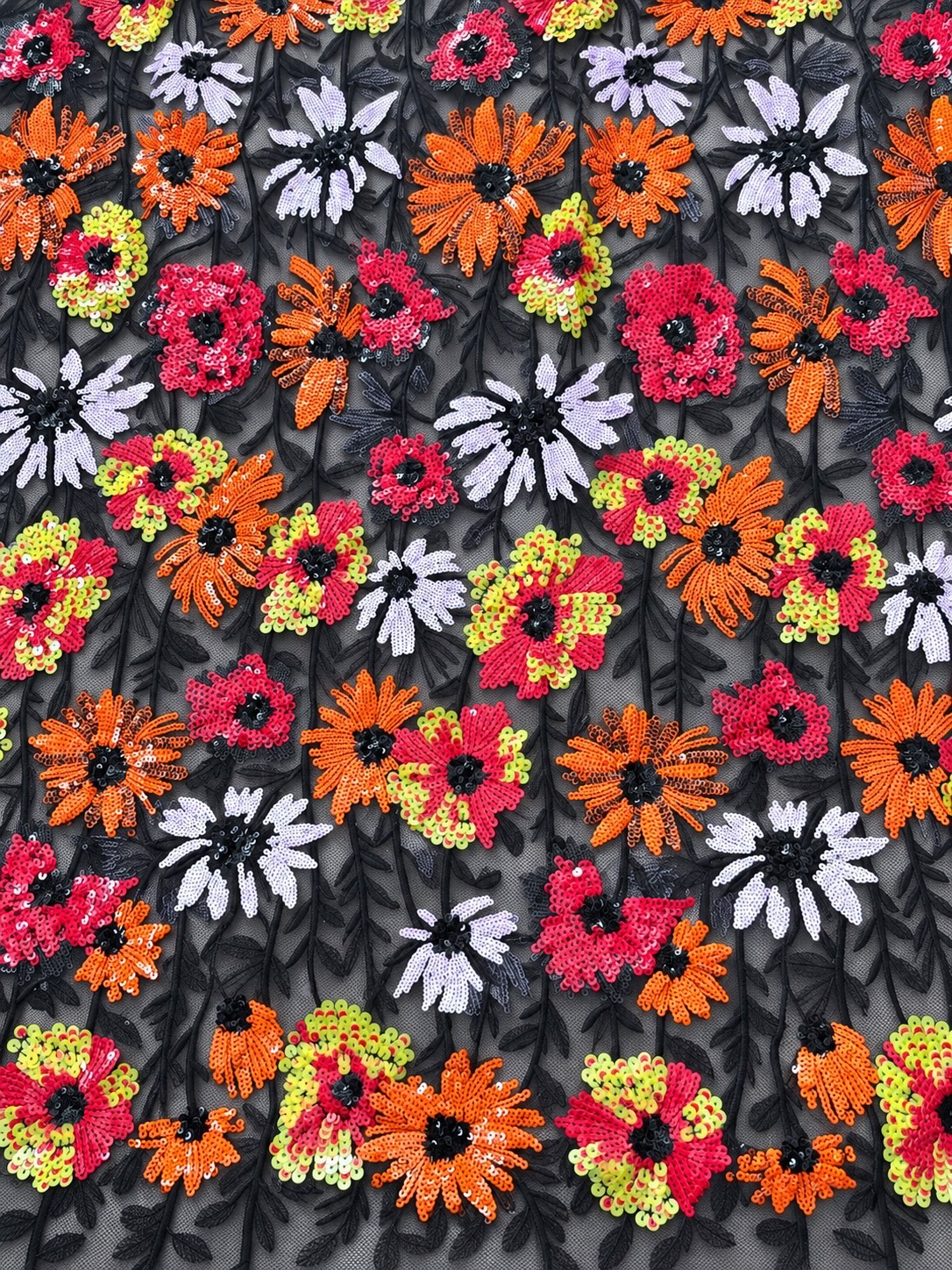 Miuyot Luxury Sequin Fabric -Black