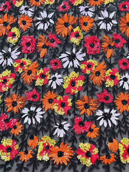 Miuyot Luxury Sequin Fabric -Black
