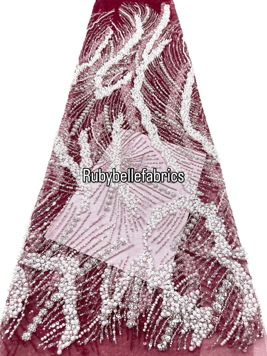 Axim High Quality Beaded Fabric