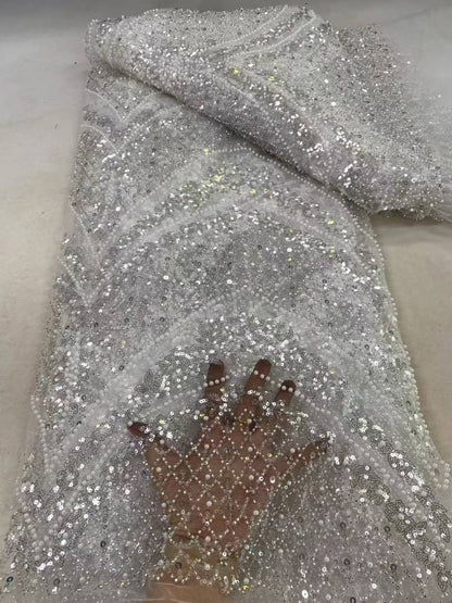 Tiliee High Quality Beaded Fabric