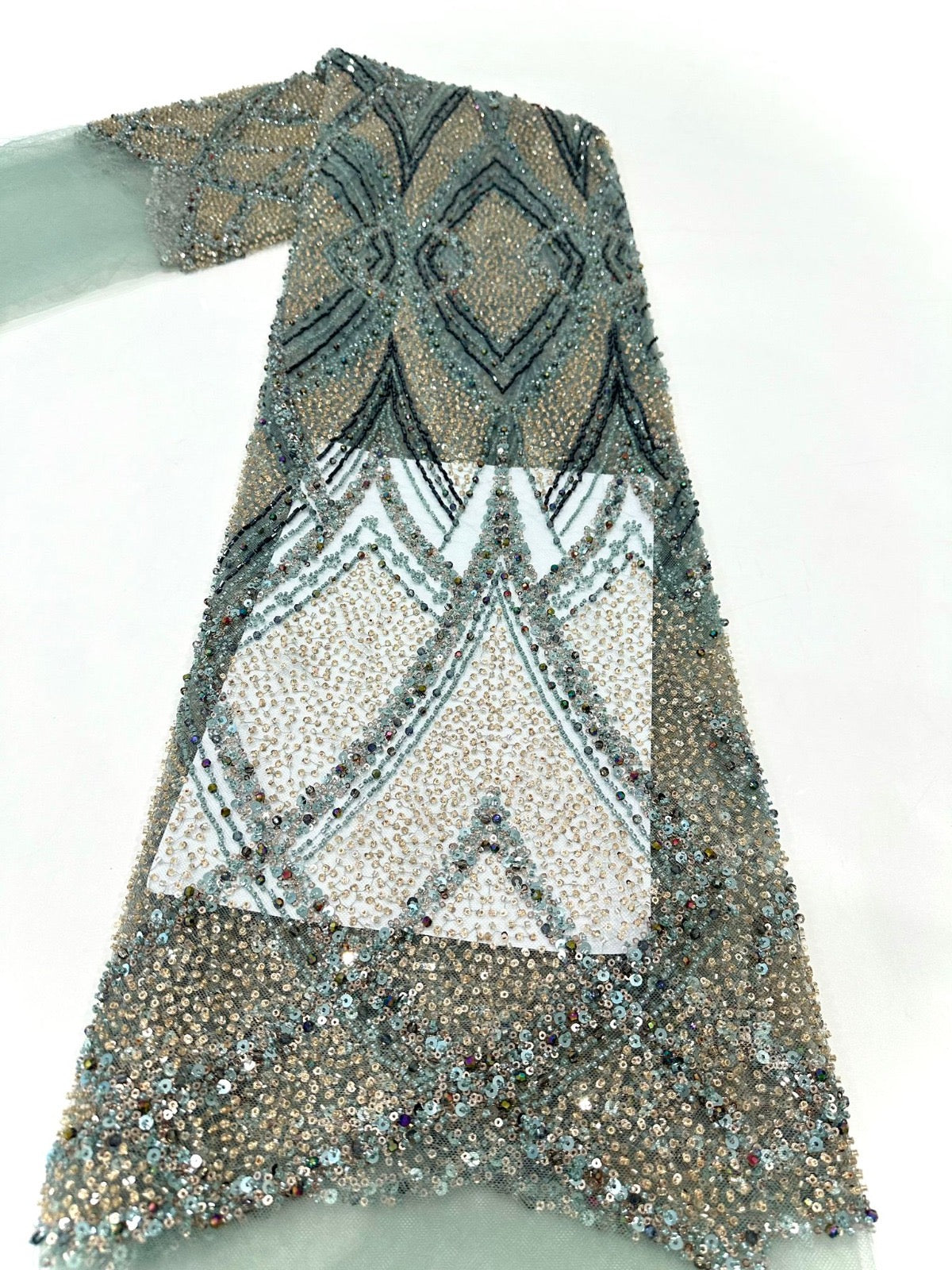 Vieonne High Quality Beaded Fabric