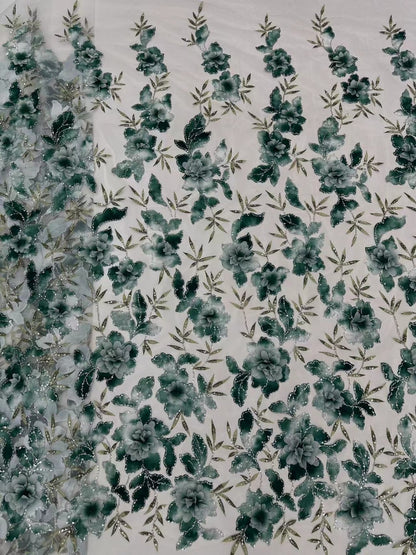 Wigeon High quality 3D Beaded Fabric