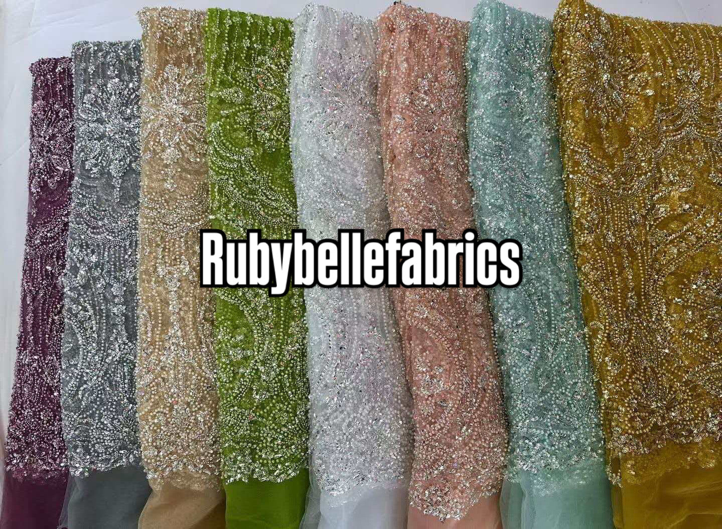 Attle Luxury Beaded Fabric