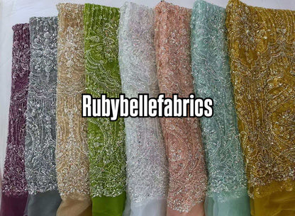 Attle Luxury Beaded Fabric