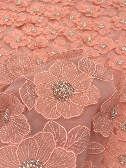 Peluxe 3D Luxury Fabric - Blush Pink