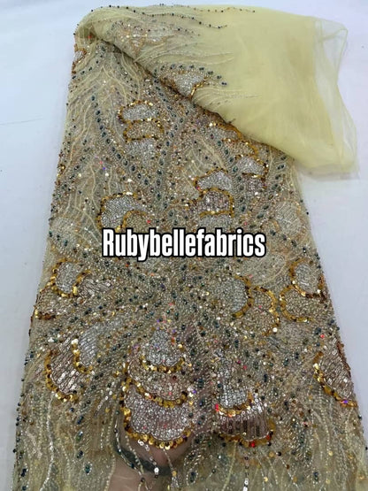 Rituon Quality Beaded Fabric