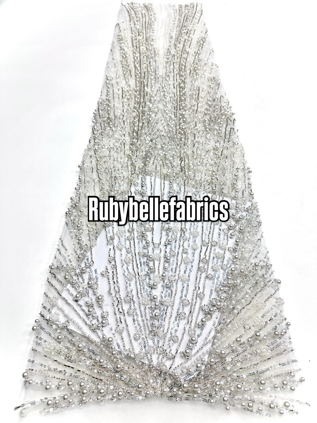 Encia Beaded Lace Fabric