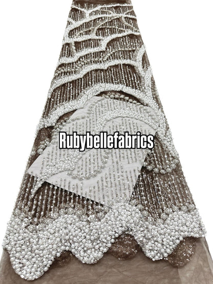 Cilia High Quality Beaded Fabric