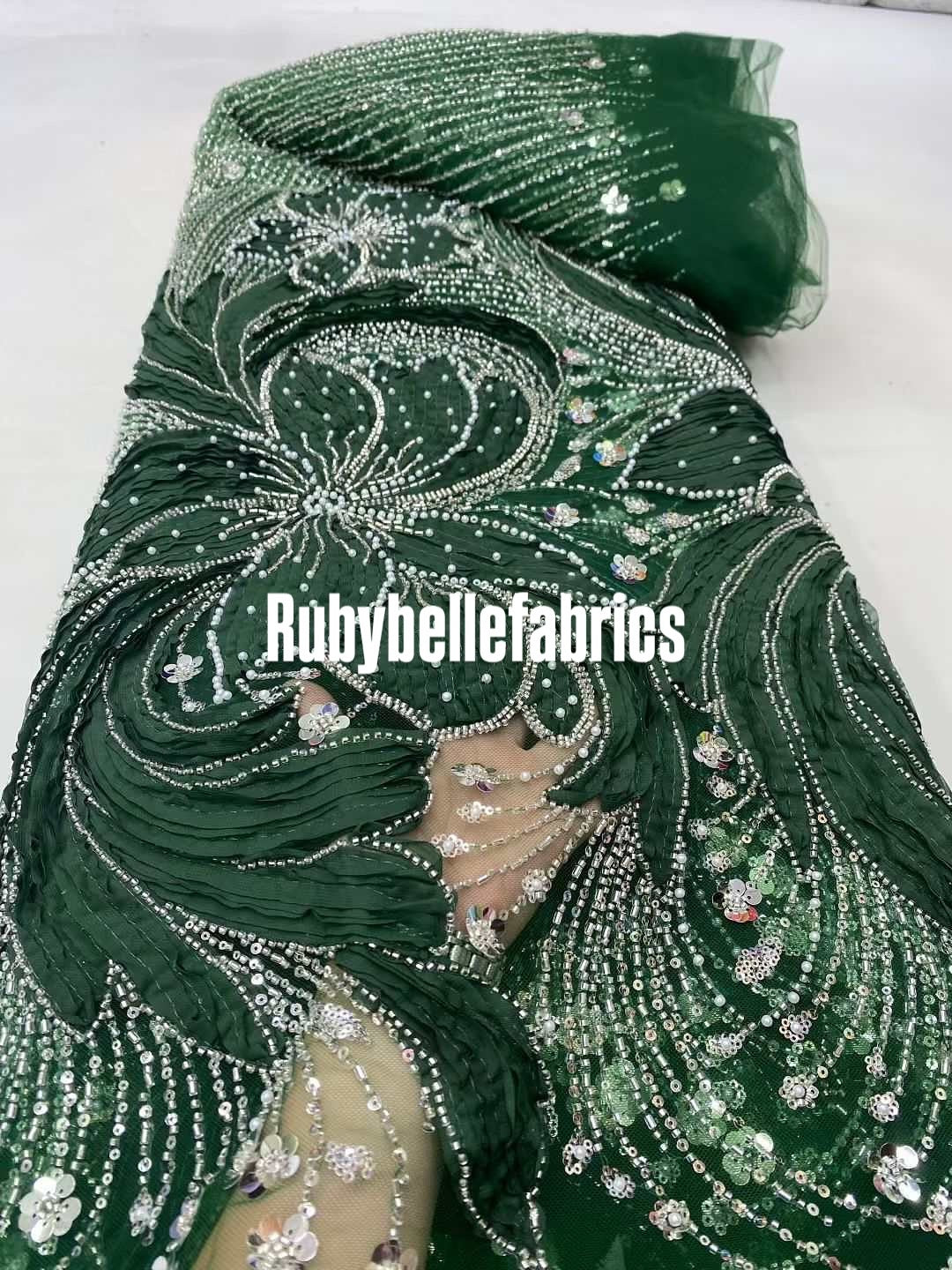 Lemier Beaded Petal Luxury Fabric