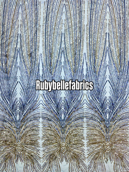 Gux Beaded Sequin Lace Fabric