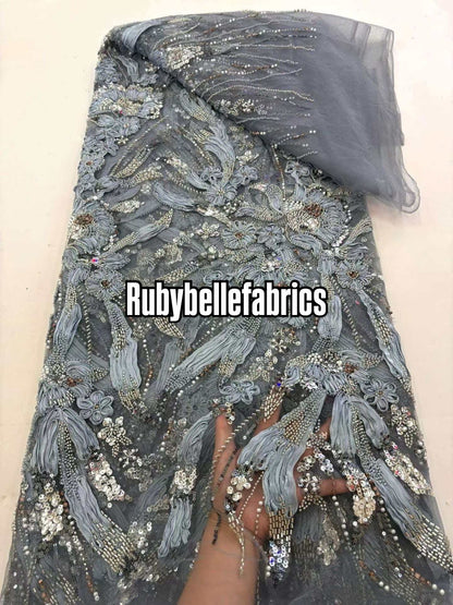 Arden Luxury Floral Beaded Sequin Fabric