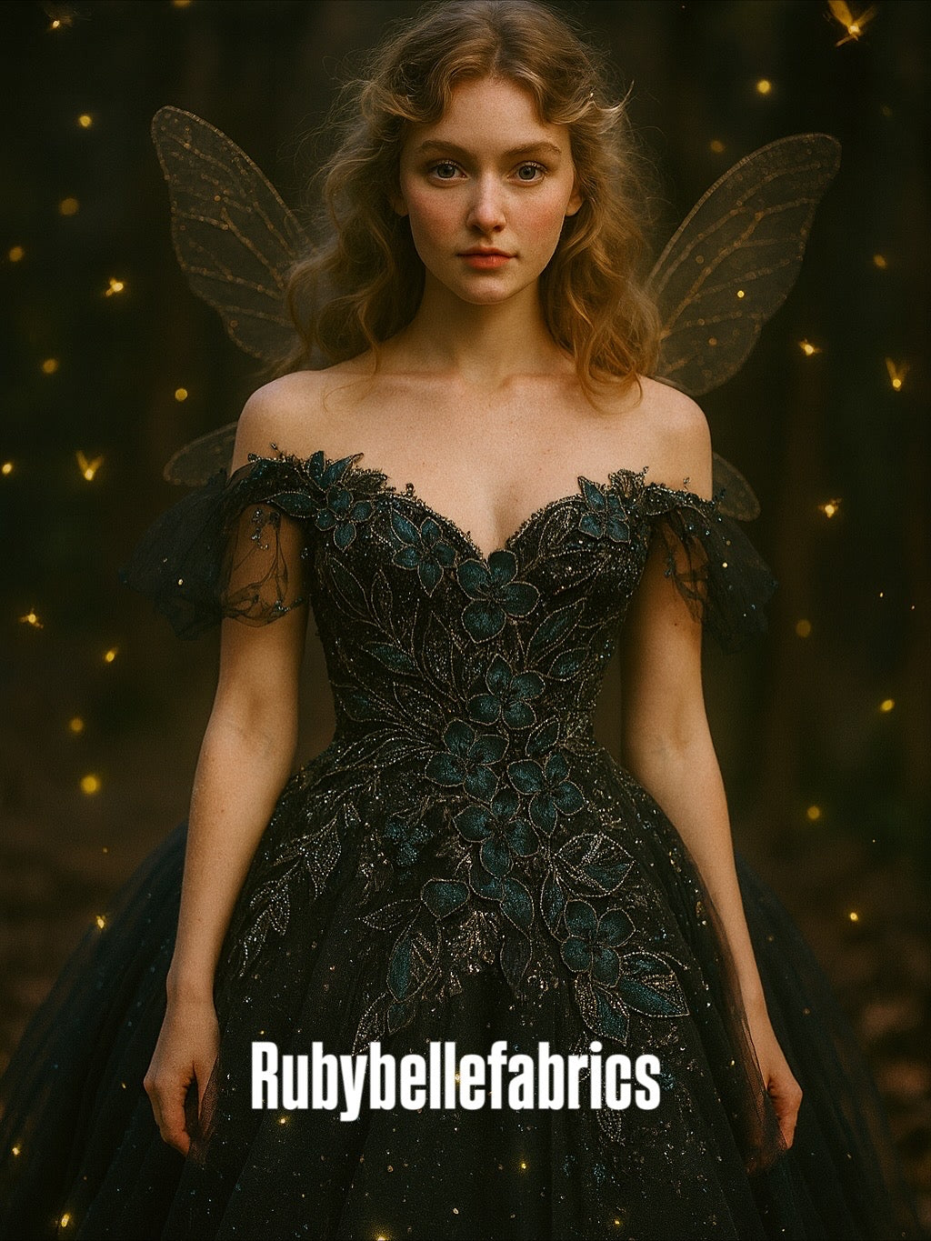 Hexille 3D Beaded Petal Couture Fabric