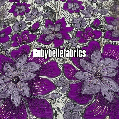 Dillon Beaded Luxury Velvet Fabric