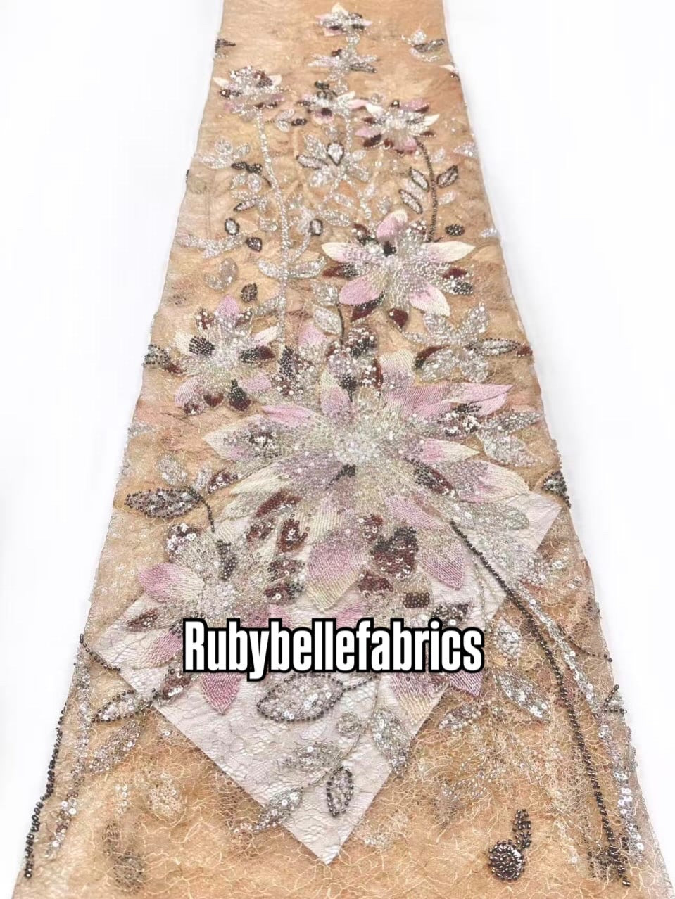 Eedex French Net Sequin Fabric