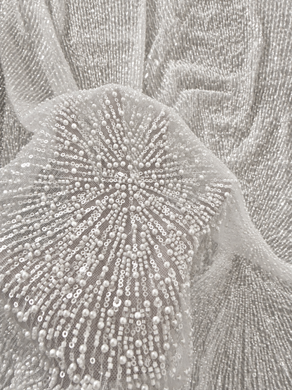 Furrier Luxury Fabric - White