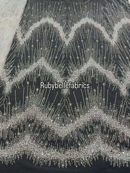 Eesit High Quality Luxury Beaded Fabric