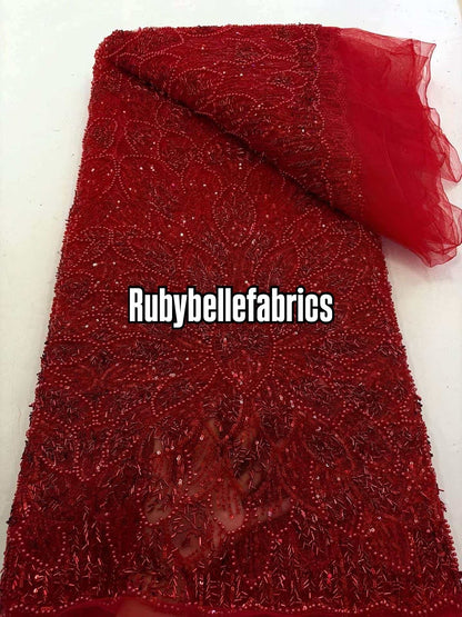 Ecials Drop Beaded Sequin Fabric