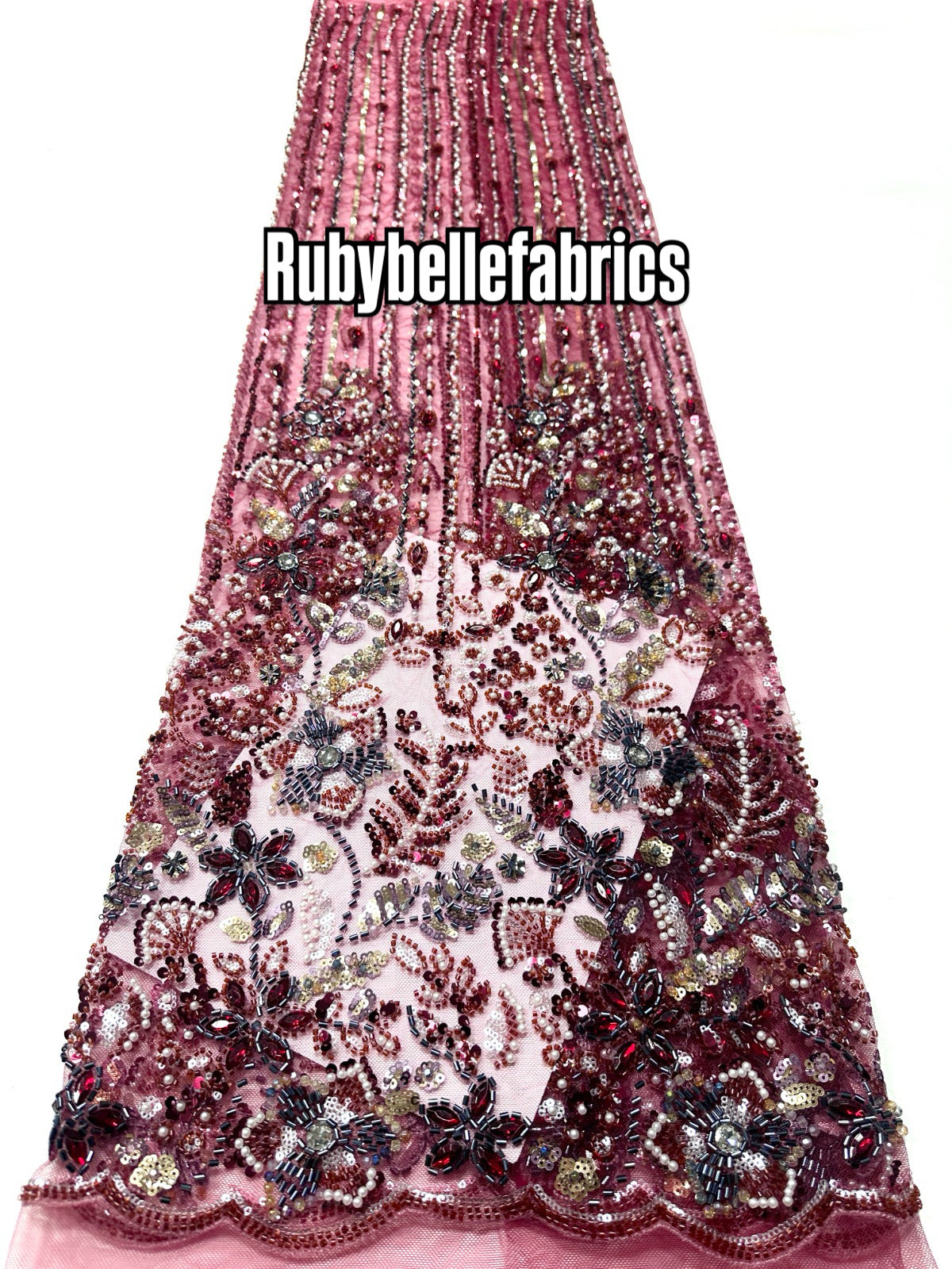 Dillixy Sparkle Crystal Lace Fabric
