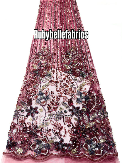 Dillixy Sparkle Crystal Lace Fabric