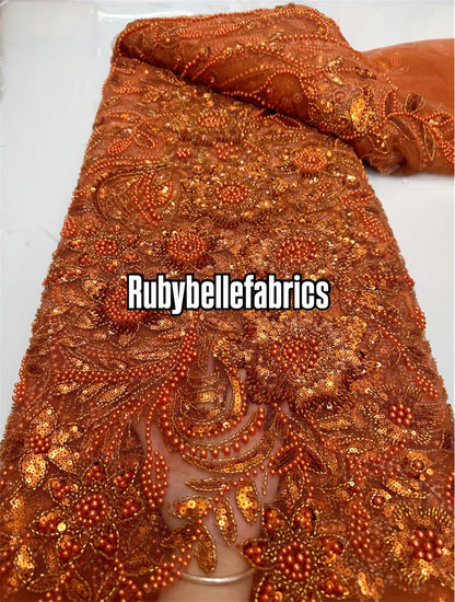 Ecks Beaded Sequin Tulle Fabric