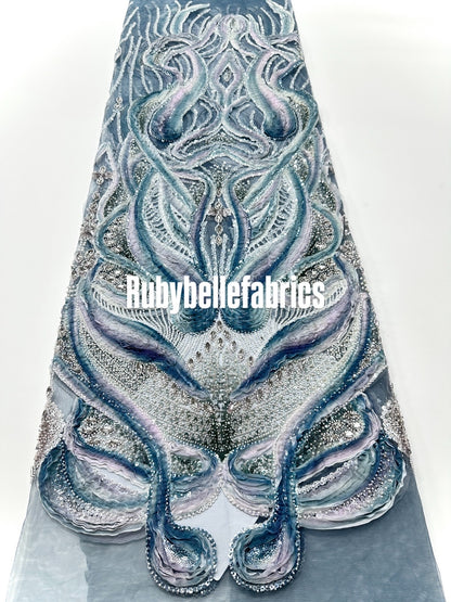 Peridot Bloom Stone couture fabric