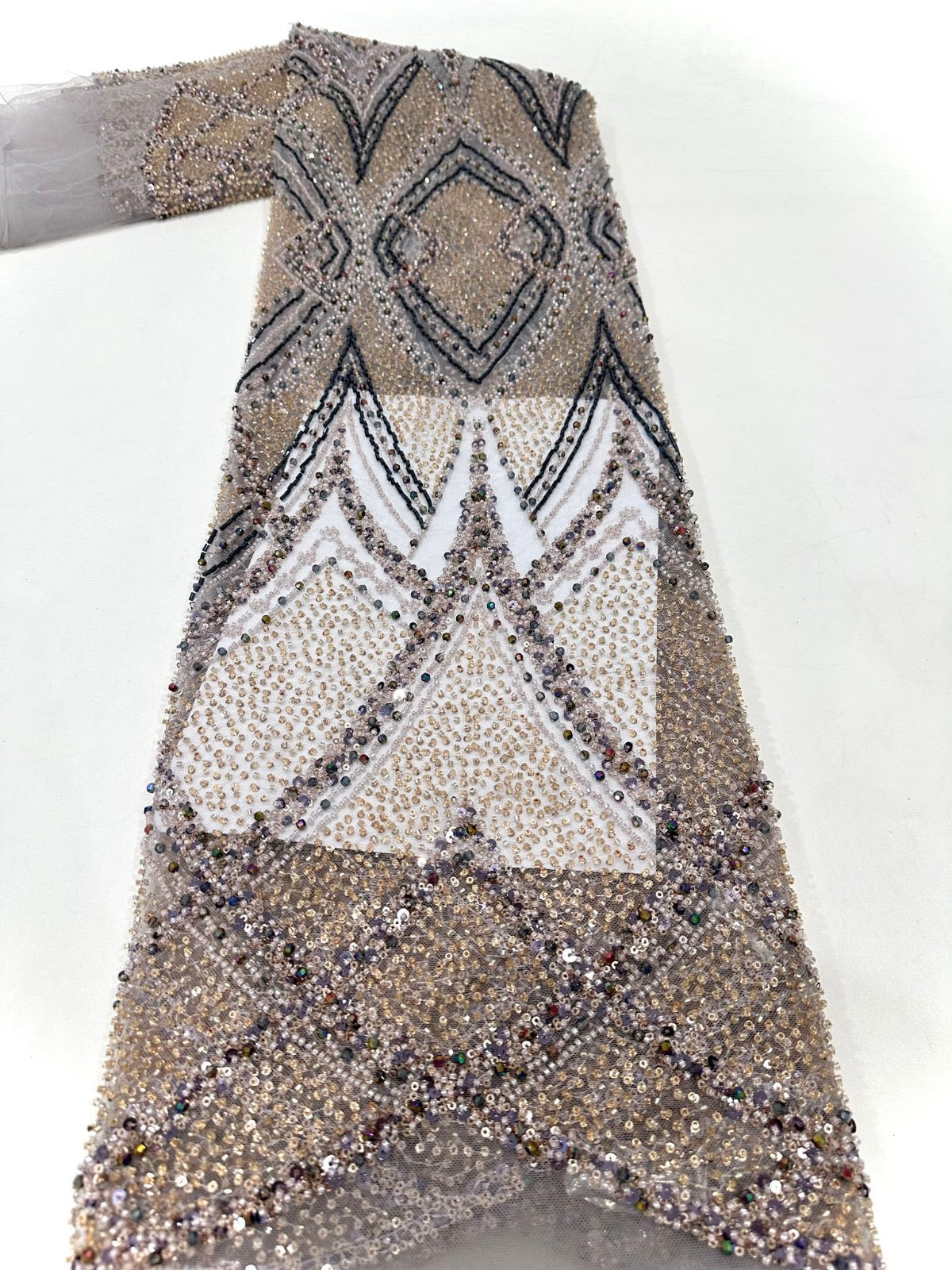 Vieonne High Quality Beaded Fabric