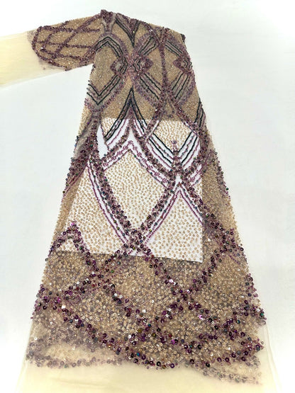 Vieonne High Quality Beaded Fabric