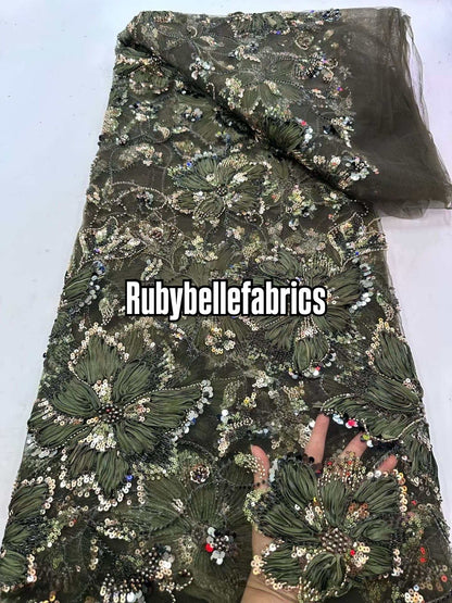 Enton Floral Petal Luxury Fabric