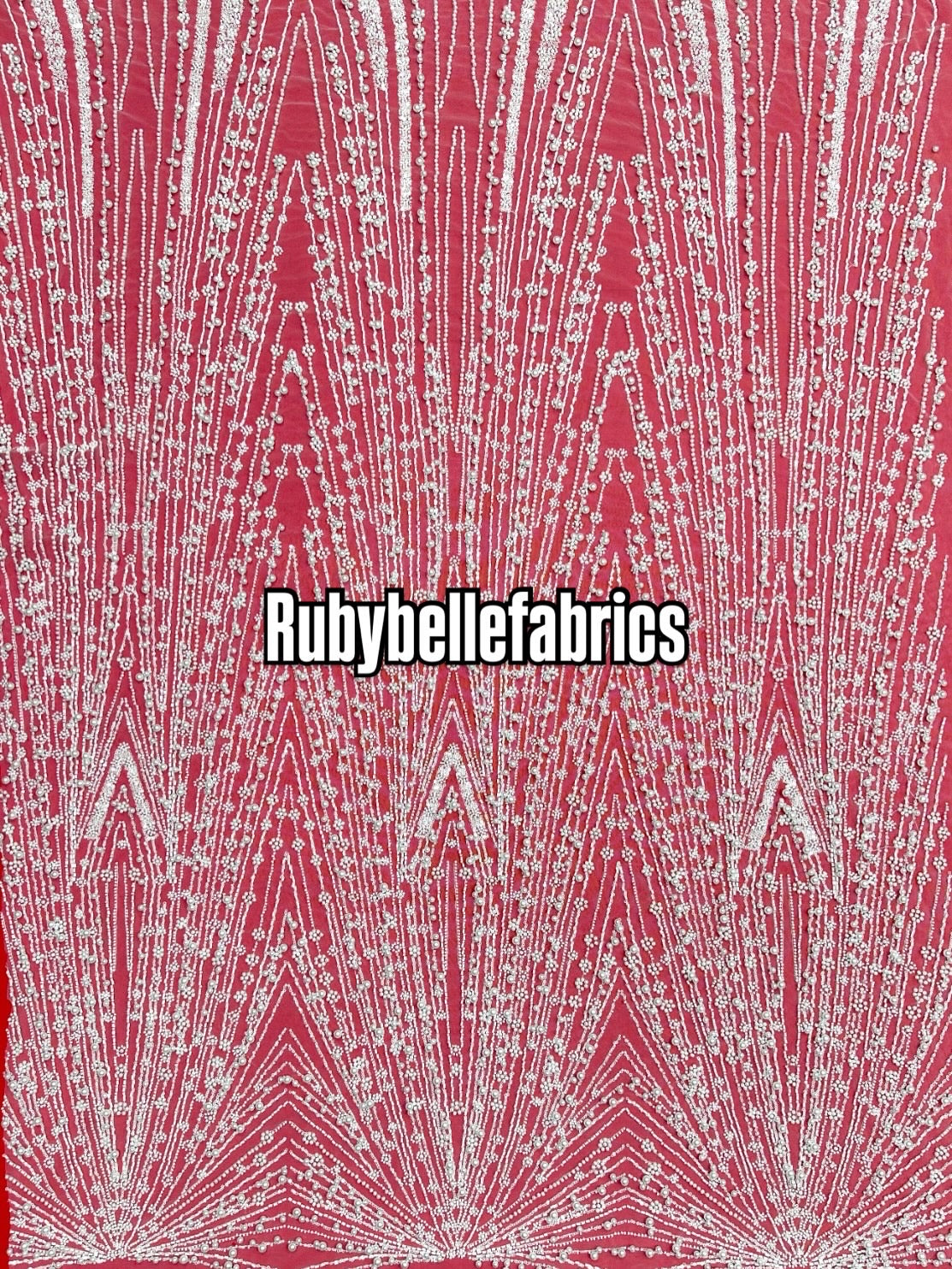 Encia Beaded Lace Fabric