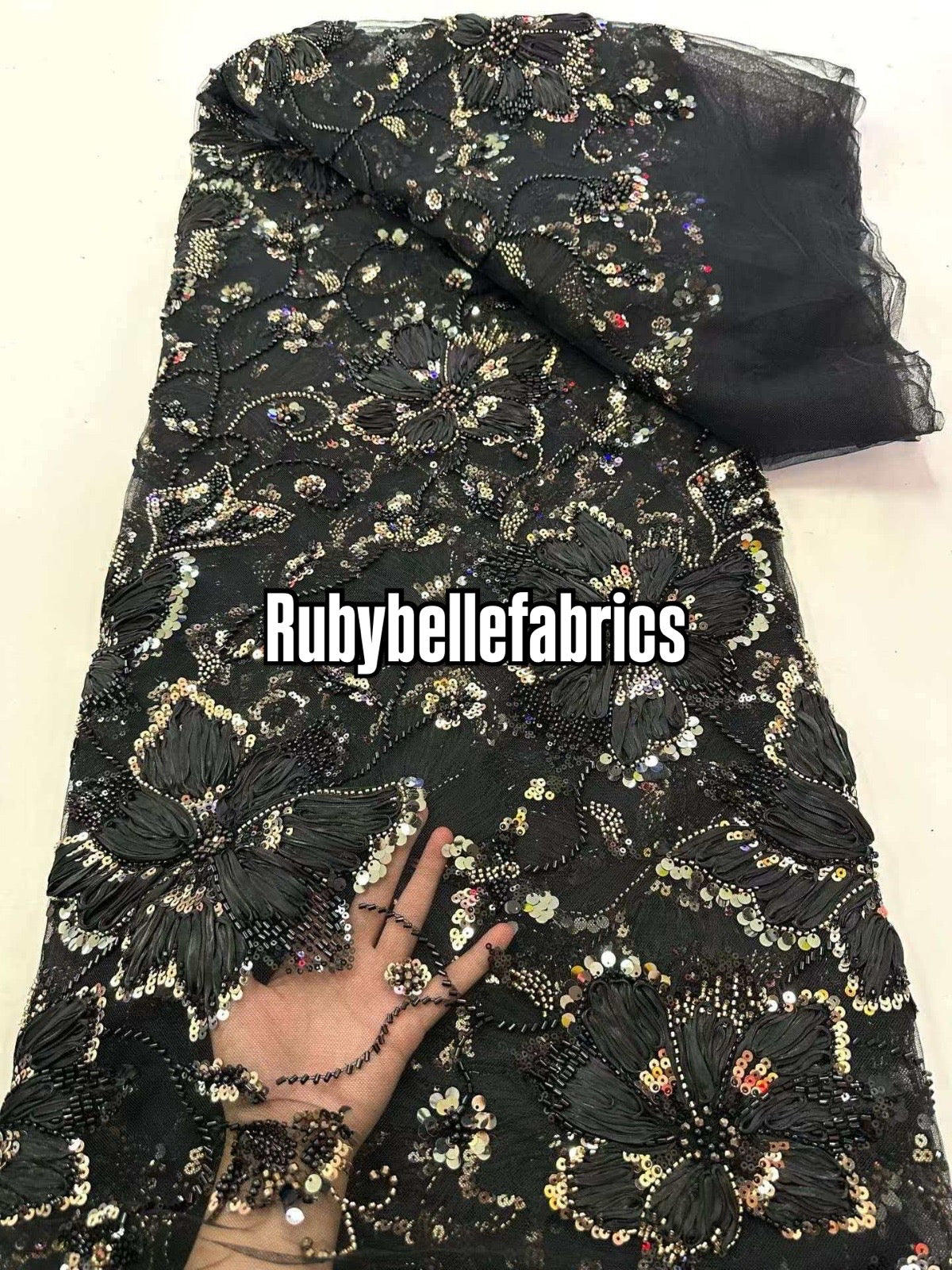 Enton Floral Petal Luxury Fabric