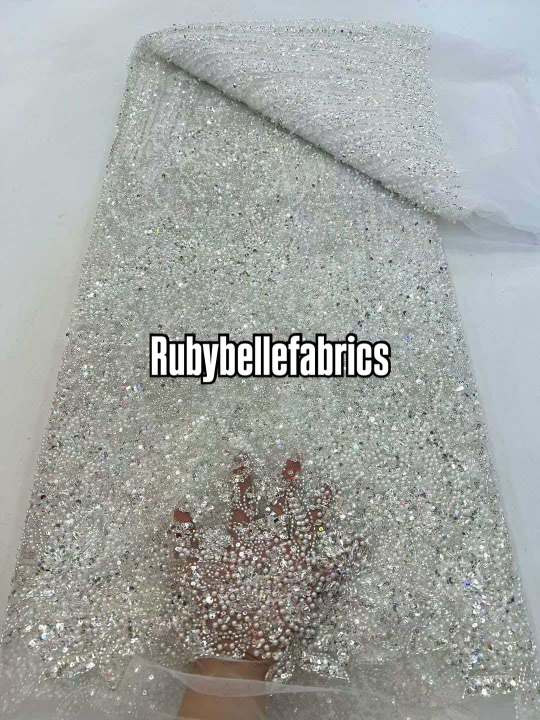 Han Beaded Sequin Lace Fabric