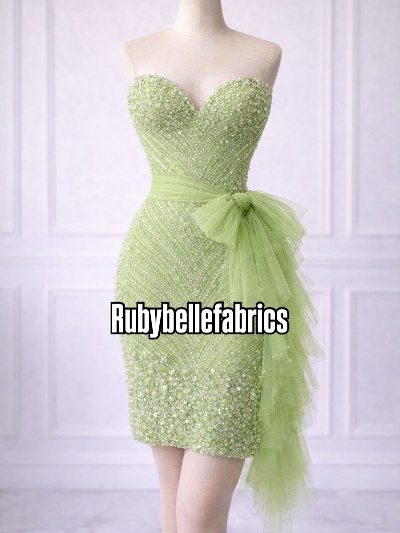 Urora Beaded Sequin Lace Fabric