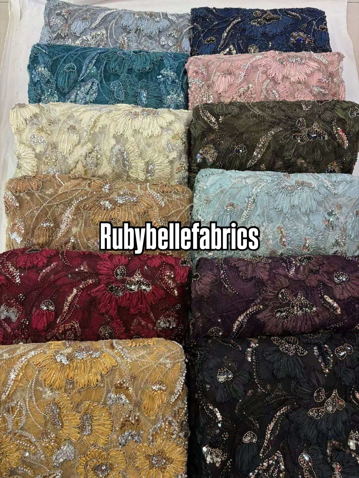 Enron Floral Petal Luxury Fabric