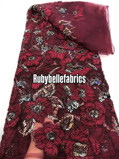 Enron Floral Petal Luxury Fabric
