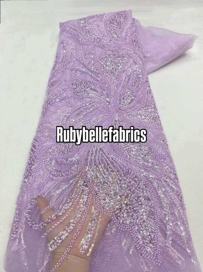 Argus Floral Sequin beaded Fabric