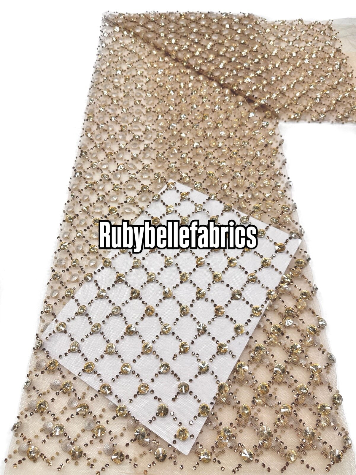 Eppy Deluxe Luxury Sparkling Stone Fabric