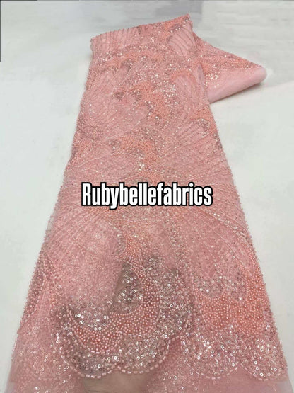 Uilt Wavy Beaded Fabric