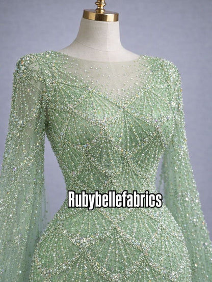 Utole Beaded Luxury Fabric - More Colors