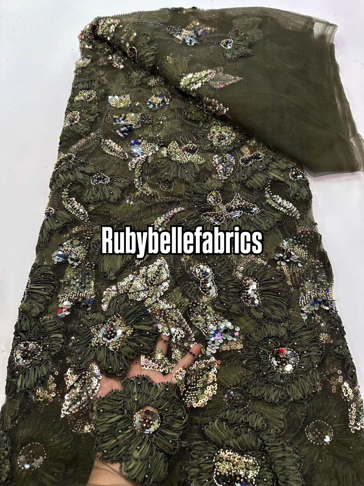 Enron Floral Petal Luxury Fabric