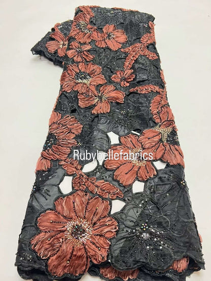 Avunx High Quality Handcut Floral Fabric